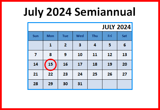 July 2024 Semiannual